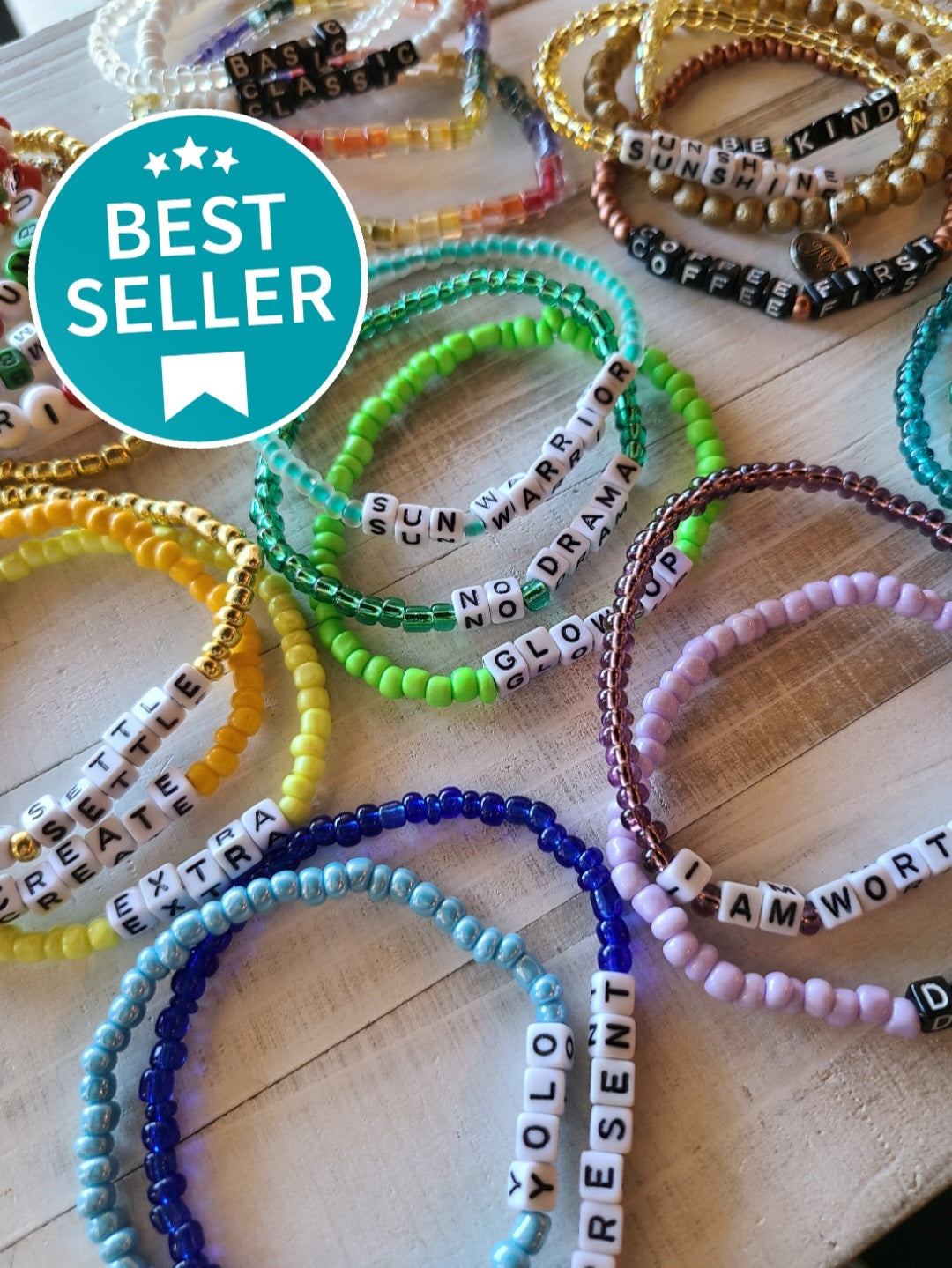 Word Bracelets, Affirmation Bracelets, Expression Bracelets