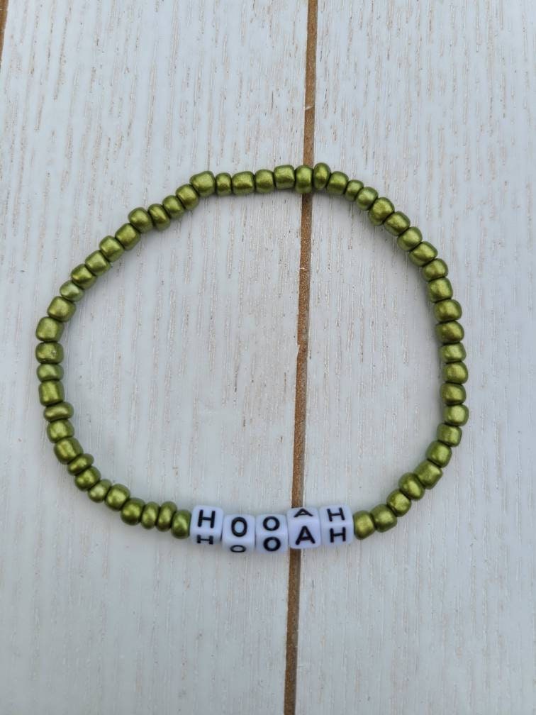 Military Bracelets, Army Bracelet, Hooah Bracelet, Hooah Jewelry