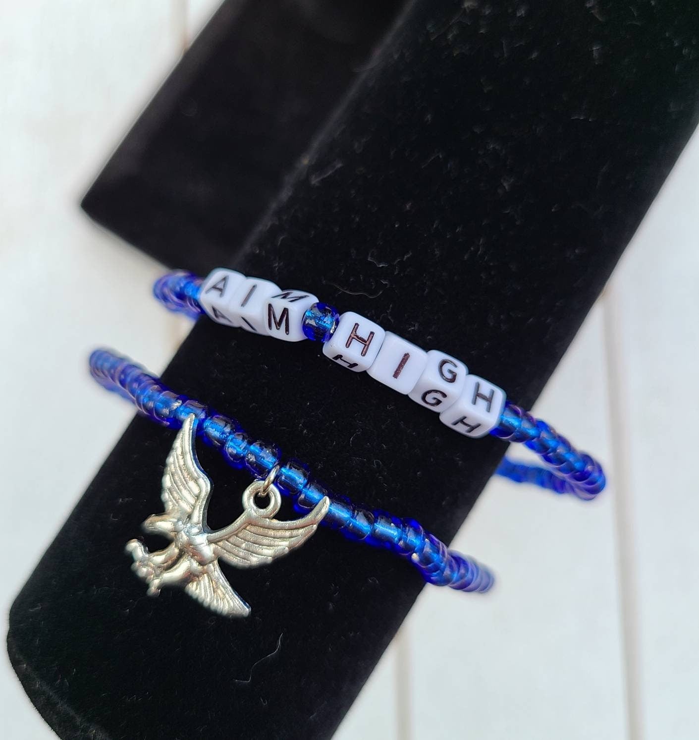 Military Bracelets, Air Force Bracelet, Eagle Jewelry, Aim High