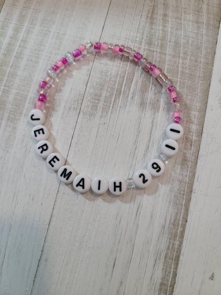 Bulk Order for 25 Beaded Word Bracelets, Words of Affirmation Bracelets,  Name Bracelets, Personalized Bracelets