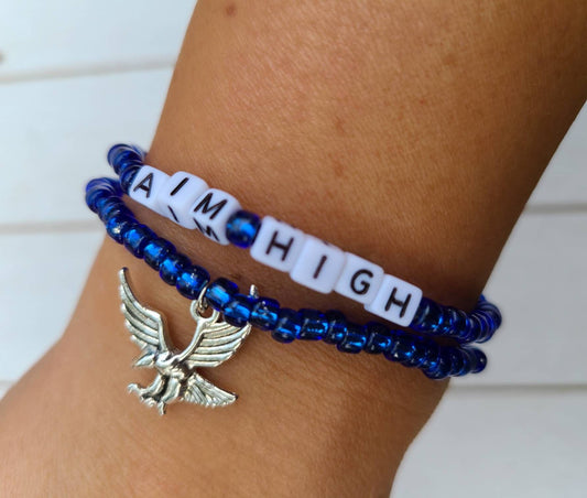 Military Bracelets, Air Force Bracelet, Eagle Jewelry, Aim High