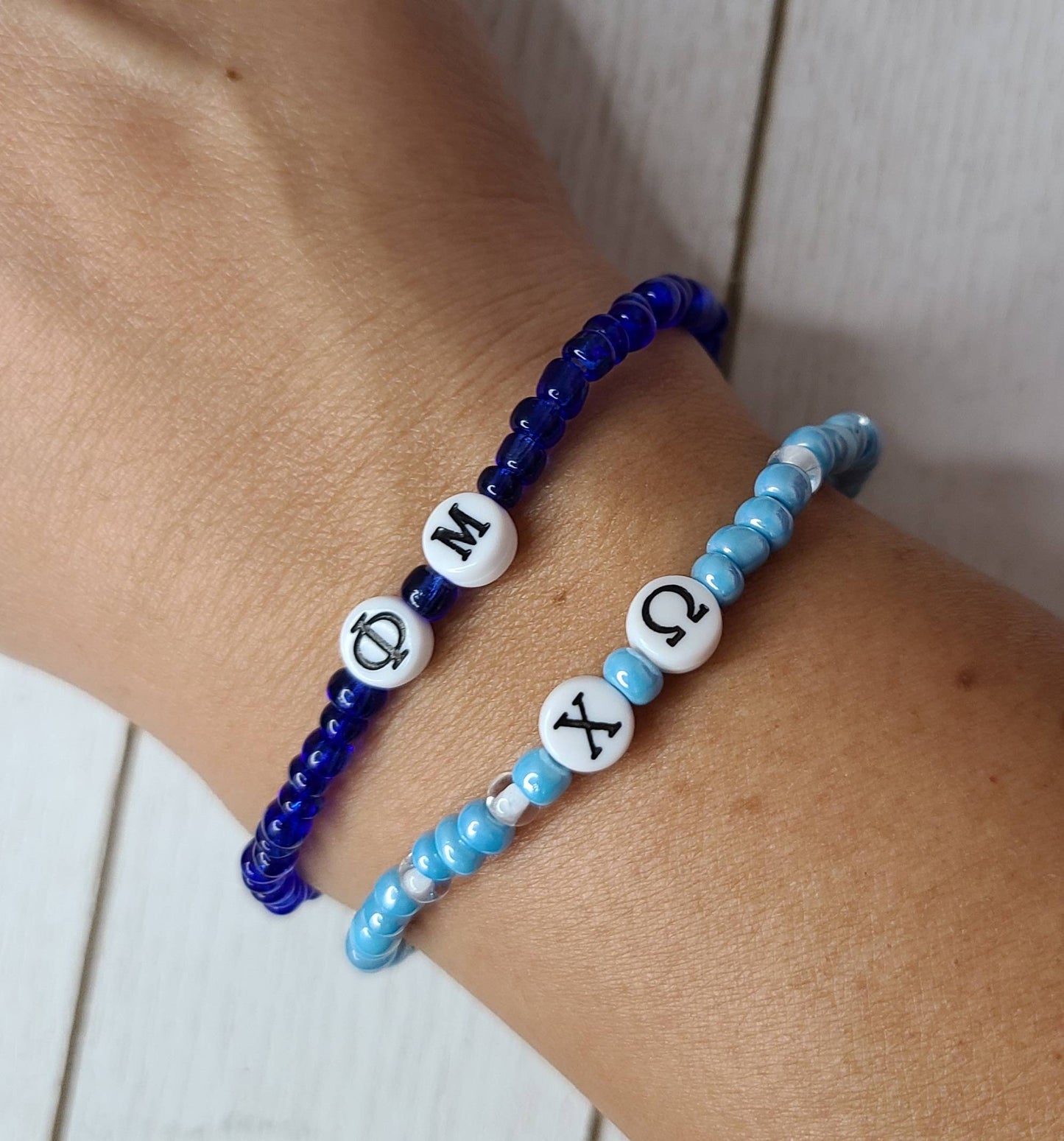 College Greek Bracelets, Sorority/Fraternity Beaded Bracelets, Custom Bracelets, Personalized Bracelets, Greek Letter Bracelets