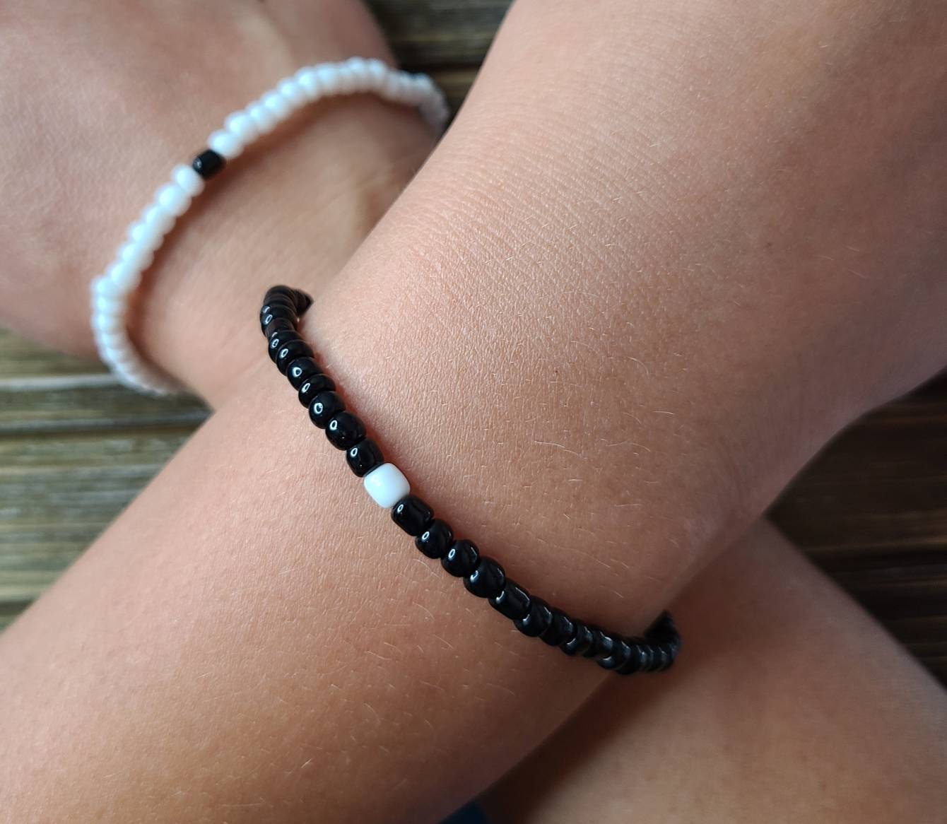 Friendship Beaded Bracelet, Bracelet Set, Matching Bracelets, Pinky Promise Bracelet, Mother Daughter Bracelet, Relationship Bracelet