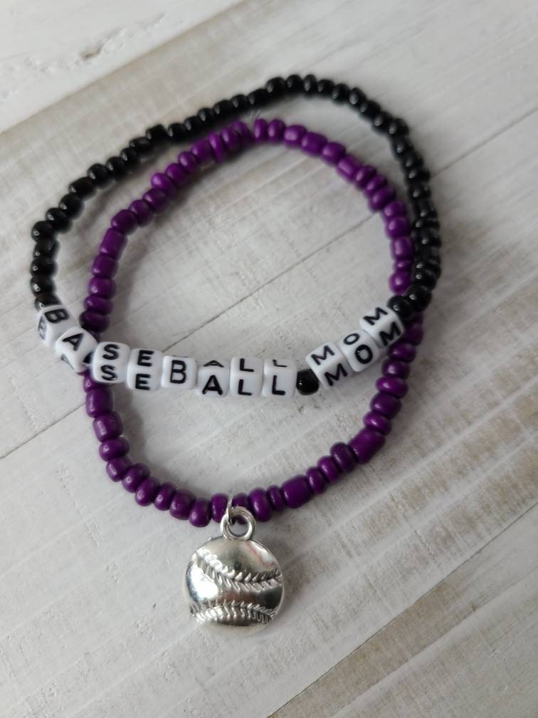 Baseball Mom Bracelet, High School Baseball, Little League Bracelet