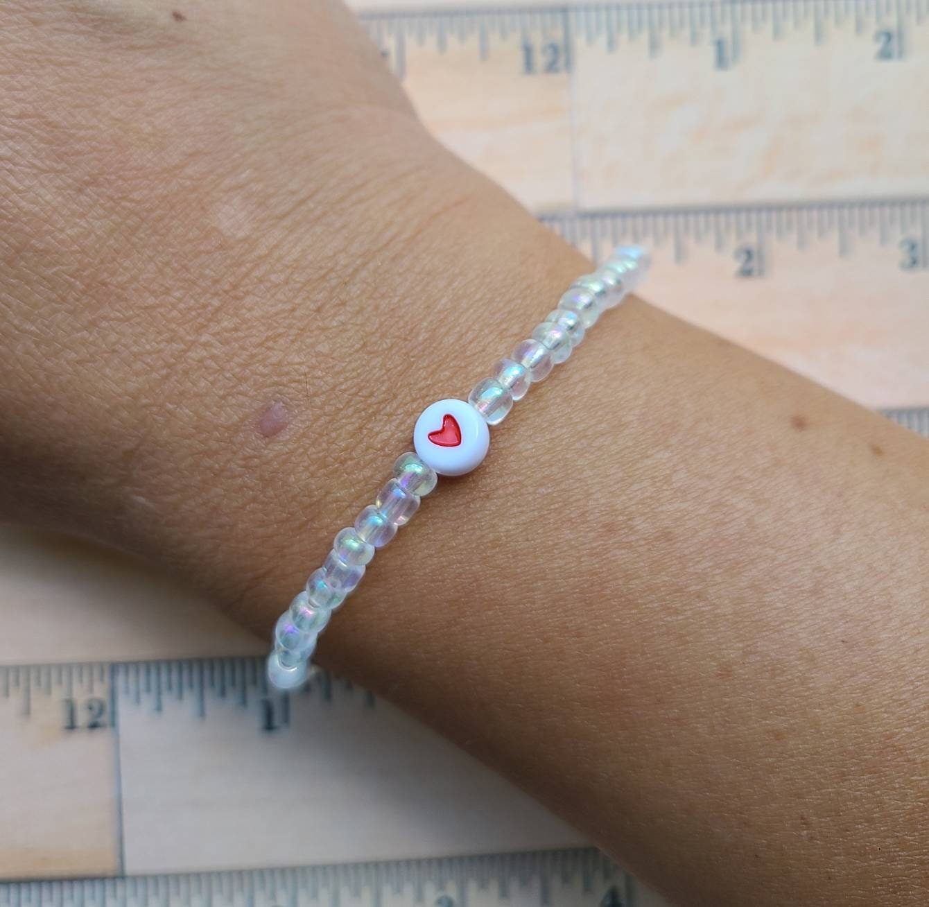 Heart Bracelet, Anxiety Relief Bracelet, Personalized Bracelets, Made to Order, Encouragement Bracelet, Inspirational Bracelet