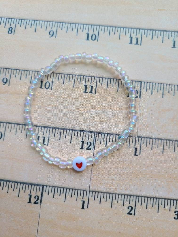 Heart Bracelet, Anxiety Relief Bracelet, Personalized Bracelets, Made to Order, Encouragement Bracelet, Inspirational Bracelet